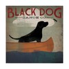 Trademark Fine Art Ryan Fowler 'Black Dog Canoe' Canvas Art, 35x35 WAP06327-C3535GG